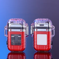 Transparent Shell Double Arc Waterproof Lighter