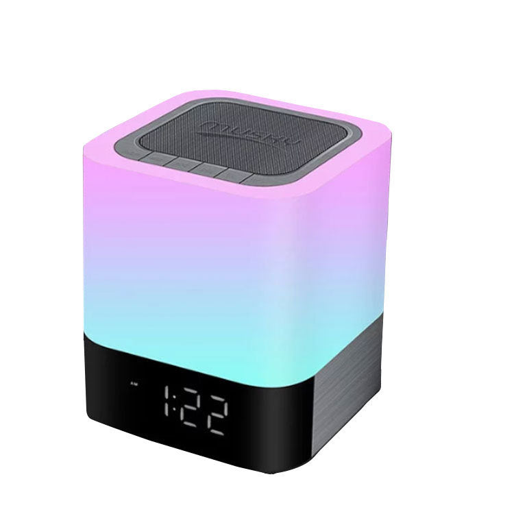 Bluetooth Speaker with LED Night Light and Alarm Clock