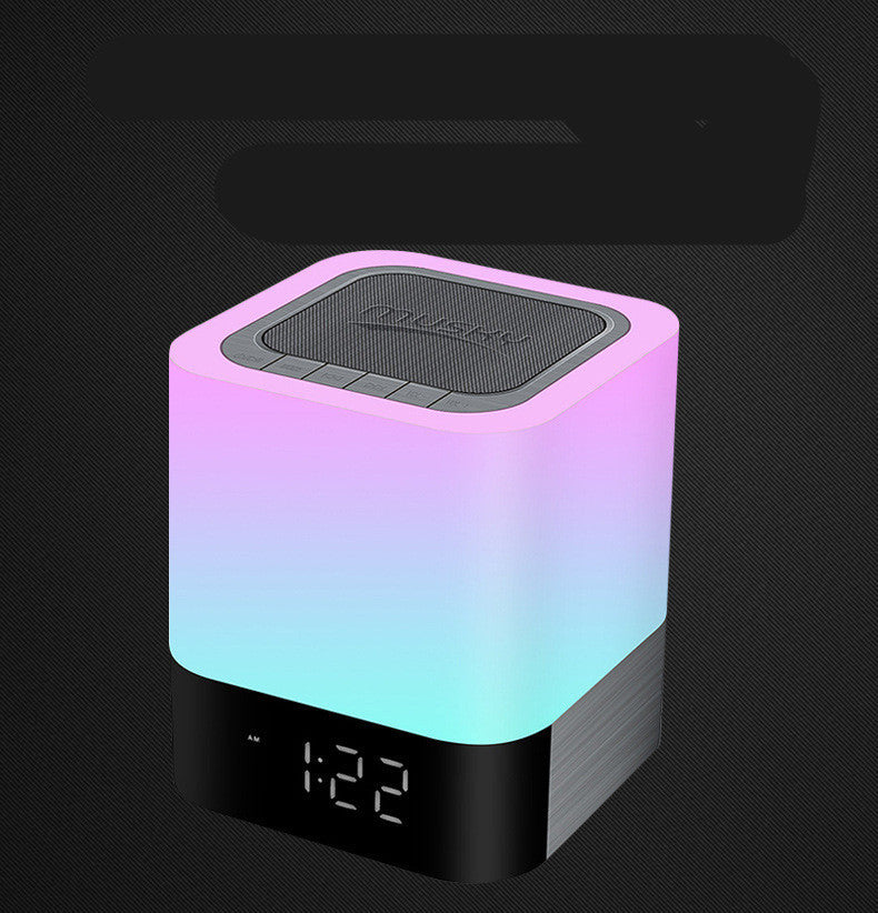 Bluetooth Speaker with LED Night Light and Alarm Clock