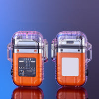 Transparent Shell Double Arc Waterproof Lighter