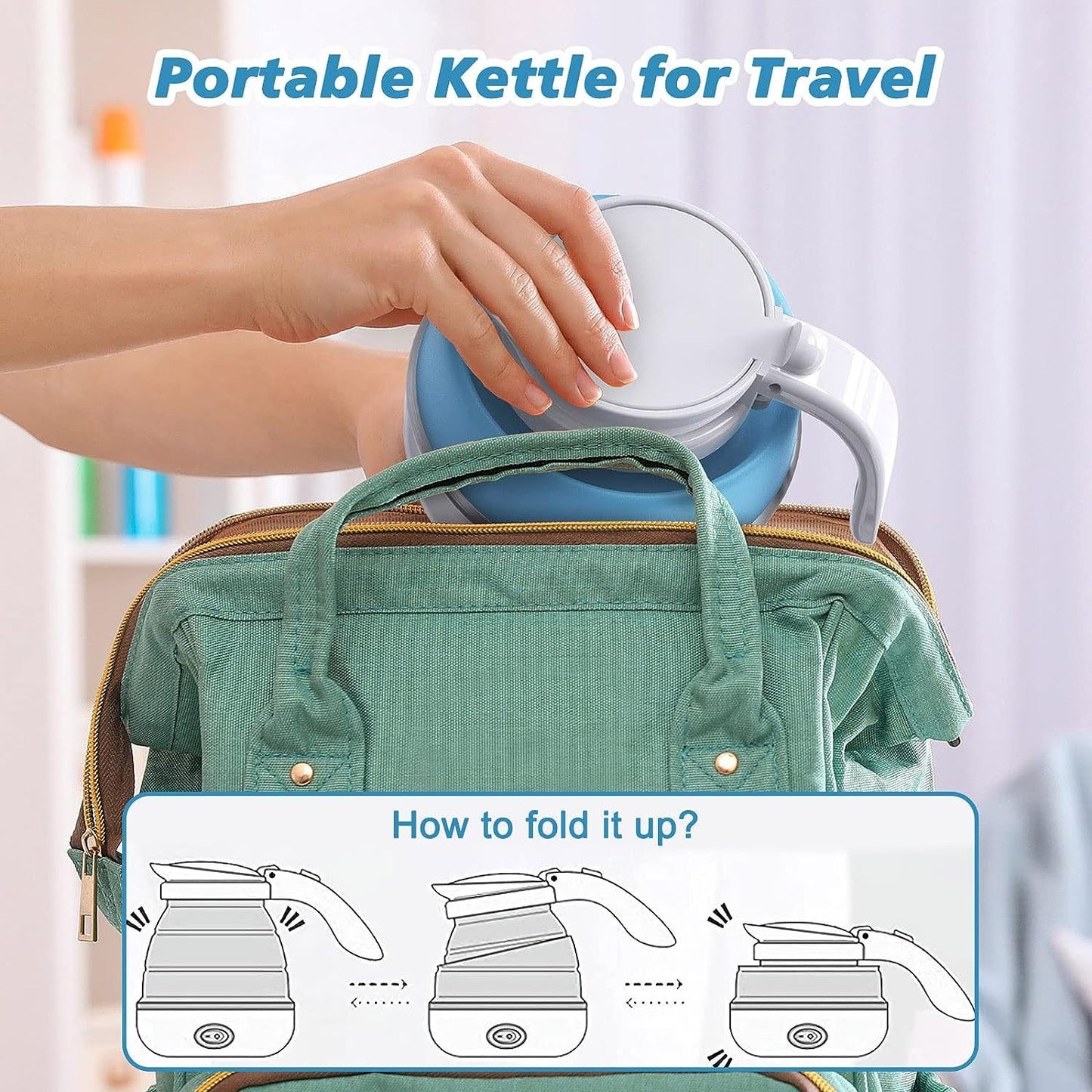 Compact Foldable Electric Kettle