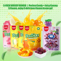 AMOS Peelerz Gummy Variety Pack - 5 Individual Packs
