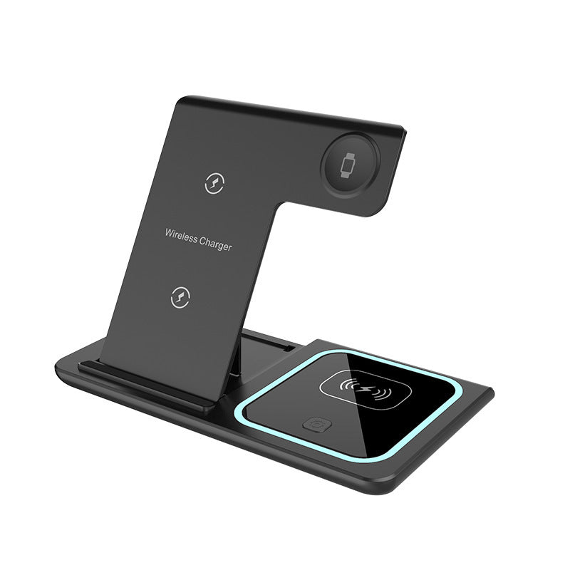 Three-in-One Foldable Wireless Charger with Ambience Light