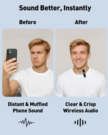 USB-C Mini Lavalier Mic – Wireless Clip-on for Android & PC