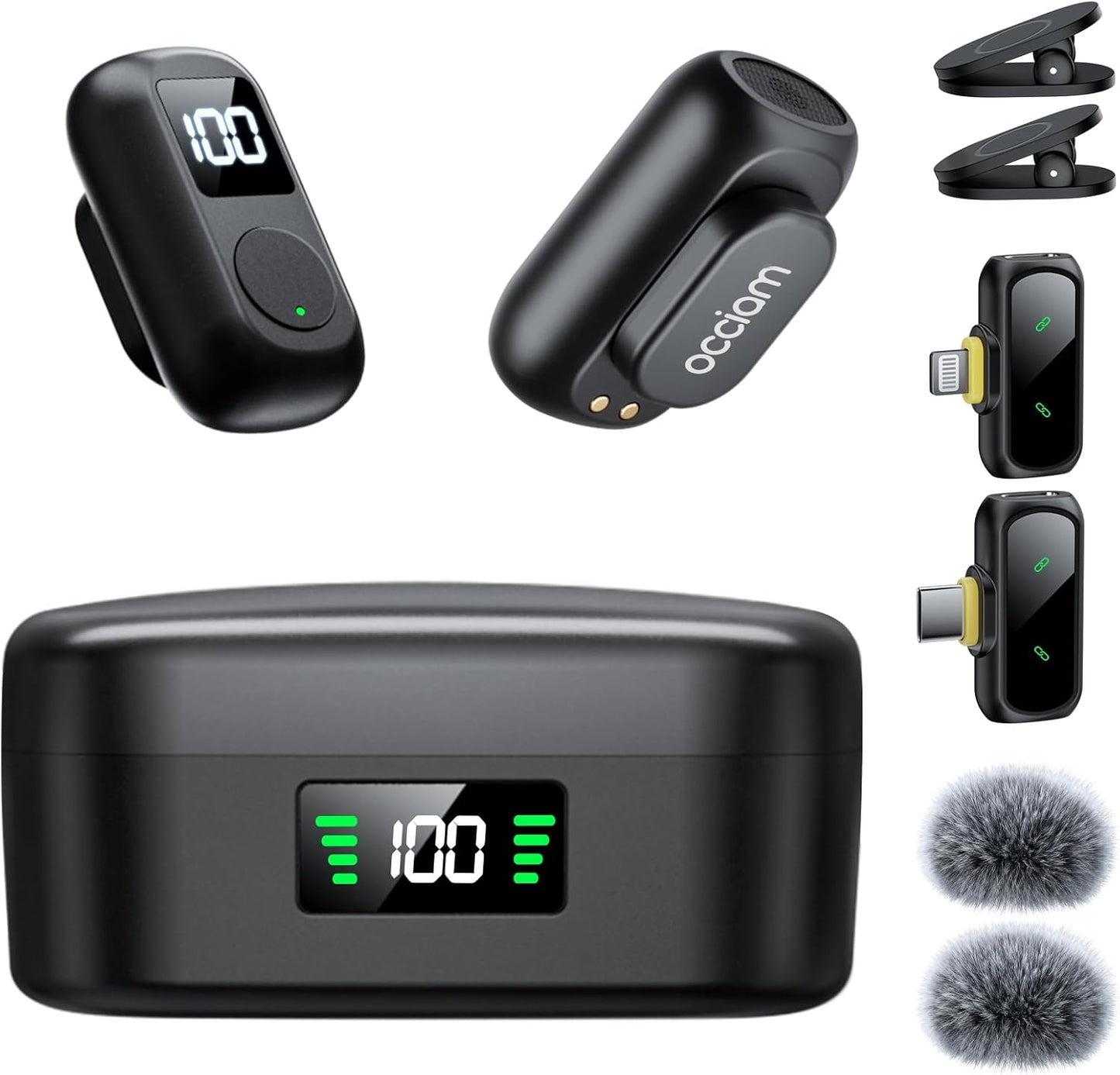 Occiam Mini Wireless Lavalier Mic – iPhone & Android