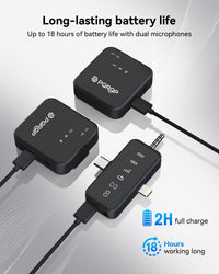 PQRQP 3-in-1 Mini Wireless Mic – iPhone, Android & Camera