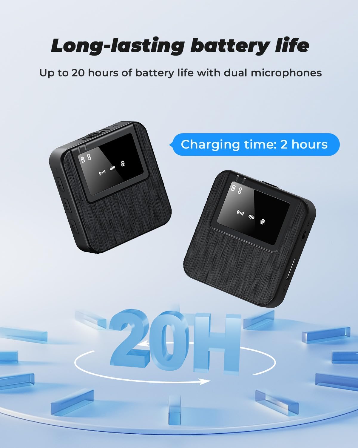 3-in-1 Mini Wireless Mic – iPhone, Android & Camera