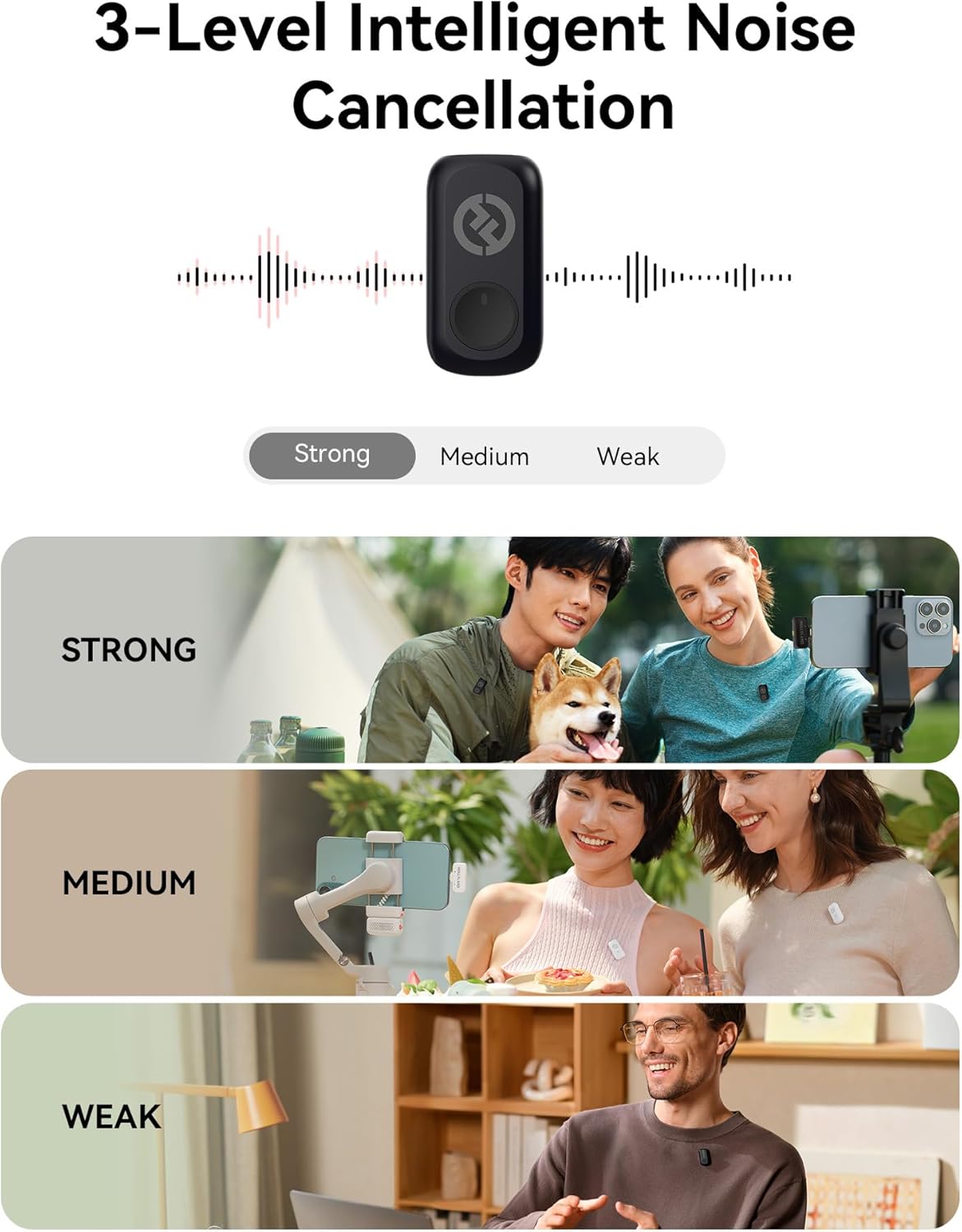 Hollyland Lark A1 Wireless Mini Mic – iPhone & Android