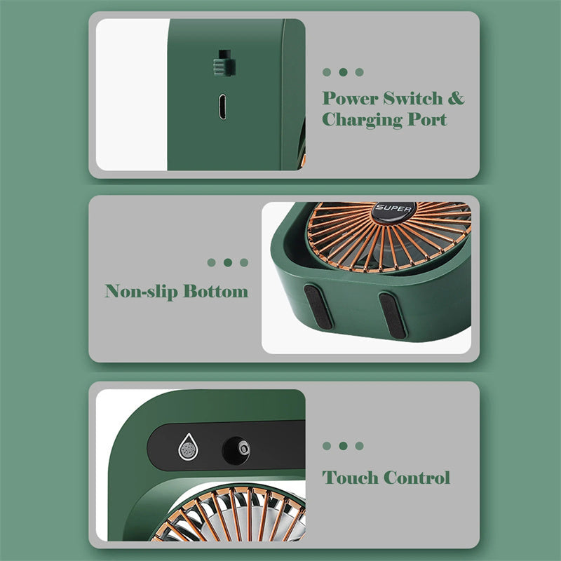 USB Rechargeable Air Conditioning Fan Desk