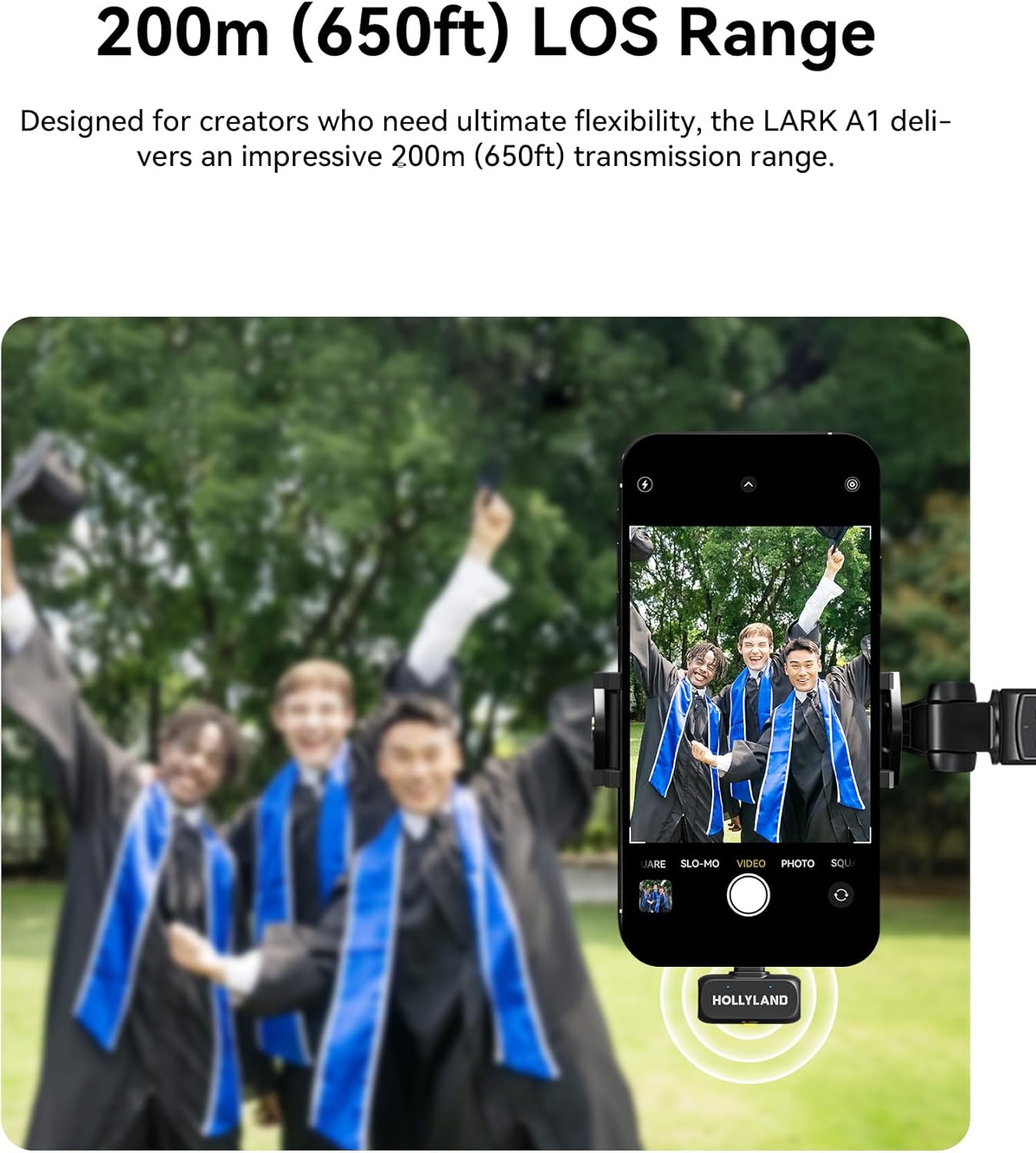 Hollyland Lark A1 Wireless Mini Mic – iPhone & Android