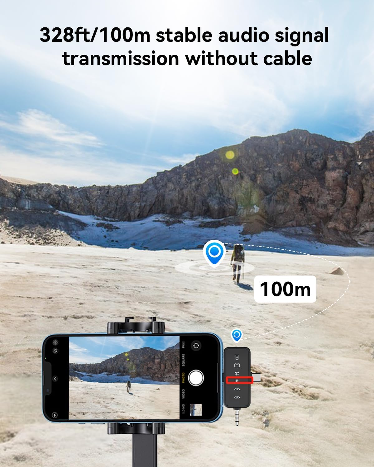 PQRQP 3-in-1 Mini Wireless Mic – iPhone, Android & Camera