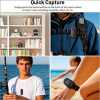 Mini Wearable FHD 1080P Action Camera 128GB