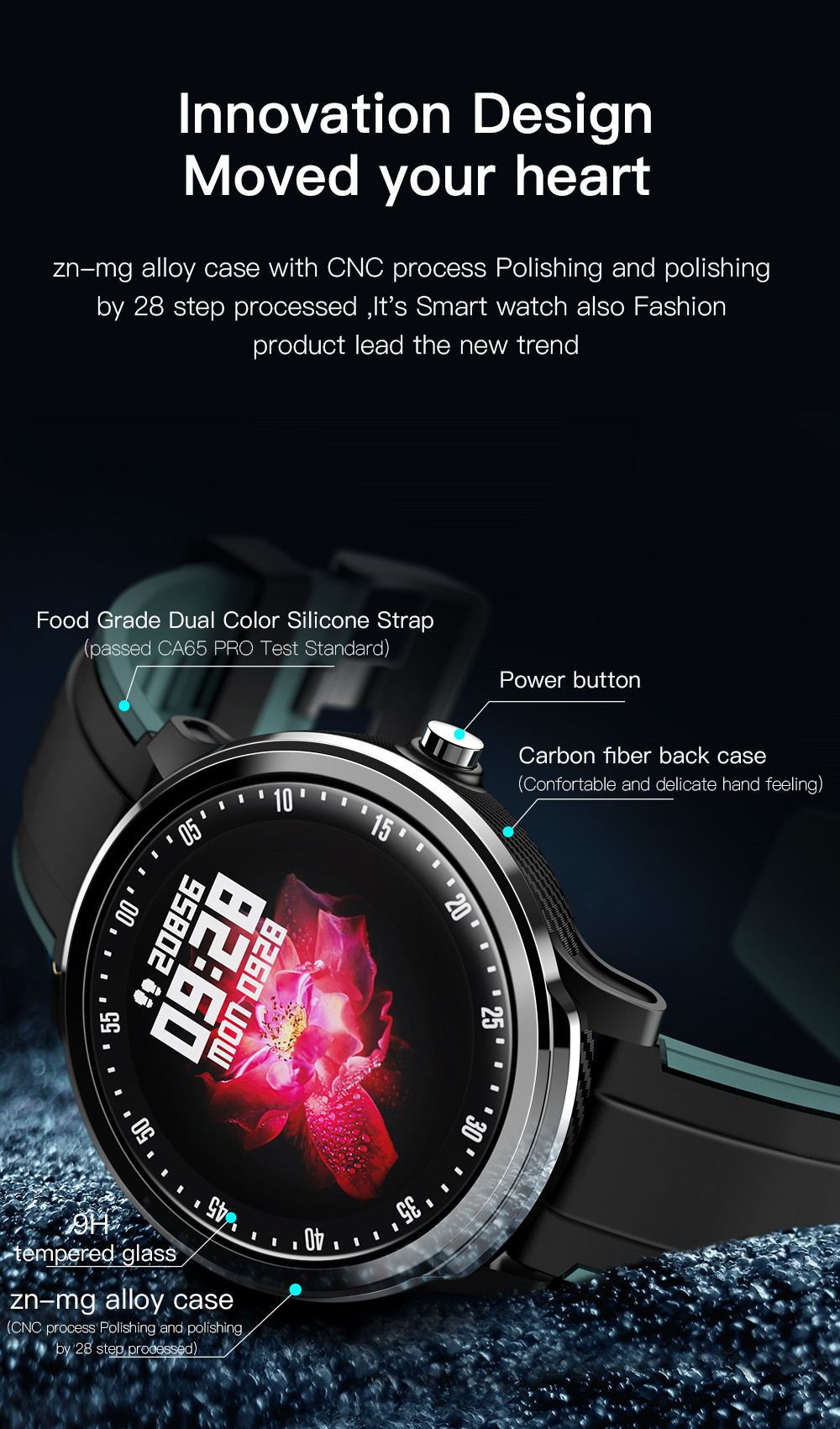 SN80 Smartwatch - Fashion & Fitness Tracker