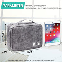 Electronics Organizer Travel Cable Organizer Bag  Case