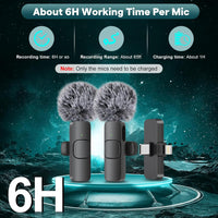 Maybesta Mini Wireless Lavalier Mic – Bluetooth Clip-on