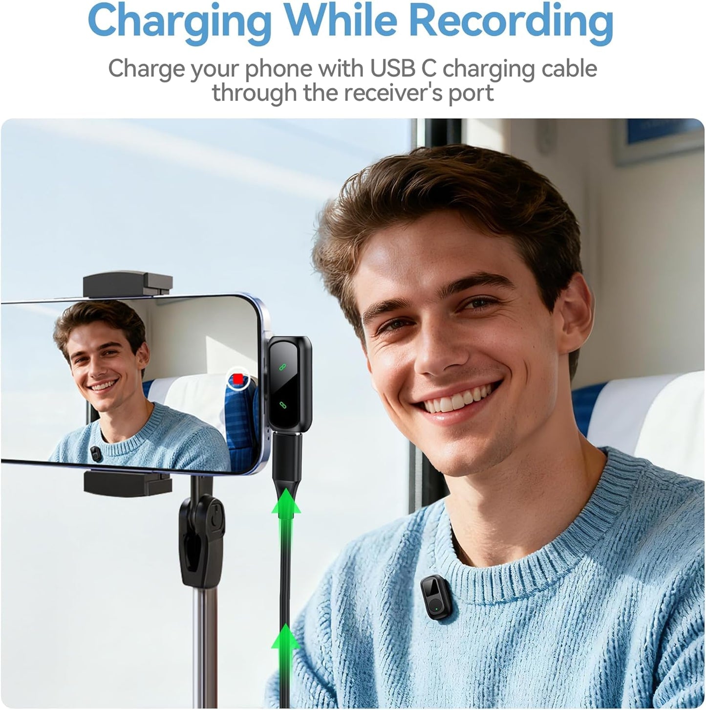 Occiam Mini Wireless Lavalier Mic – iPhone & Android