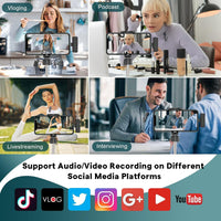 Maybesta Mini Wireless Lavalier Mic – Bluetooth Clip-on