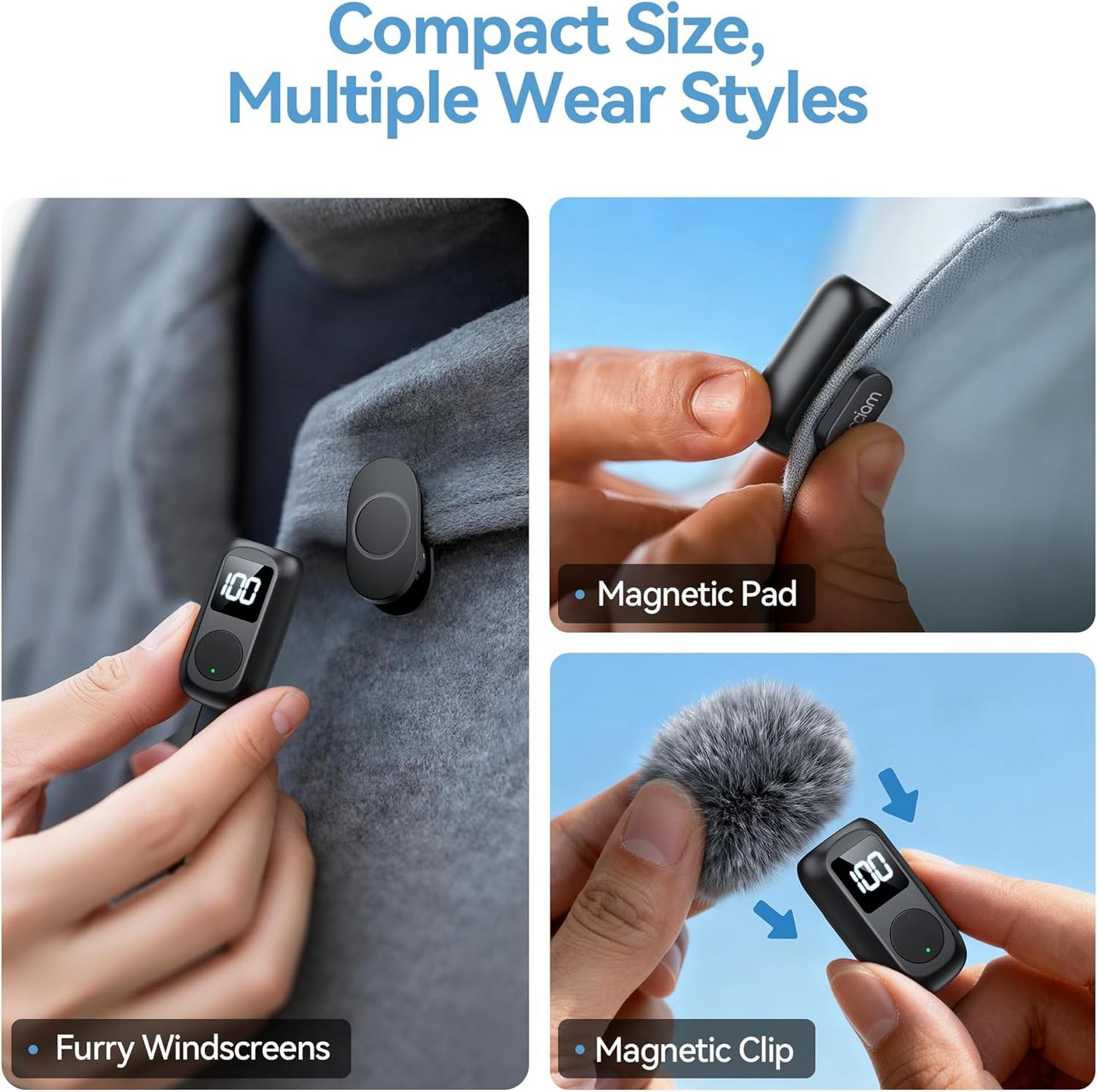 Occiam Mini Wireless Lavalier Mic – iPhone & Android