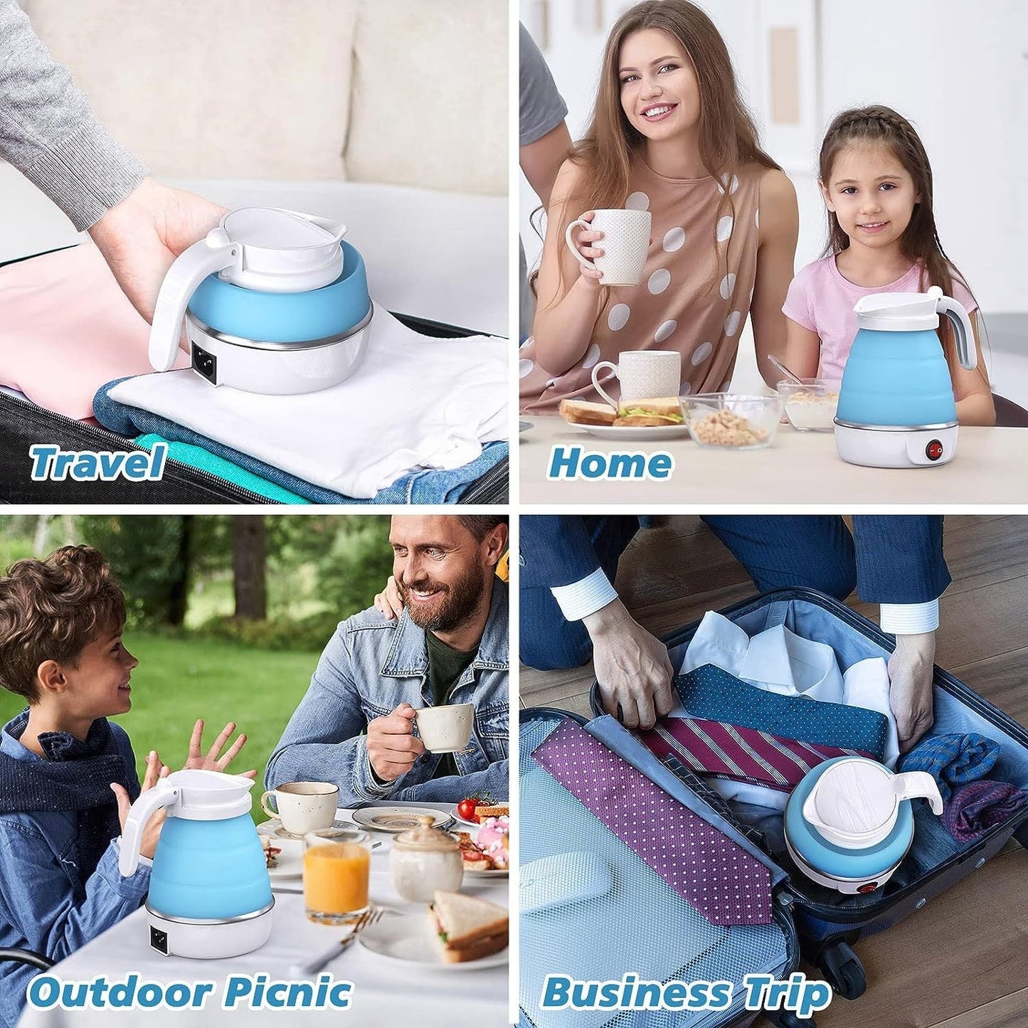 Compact Foldable Electric Kettle