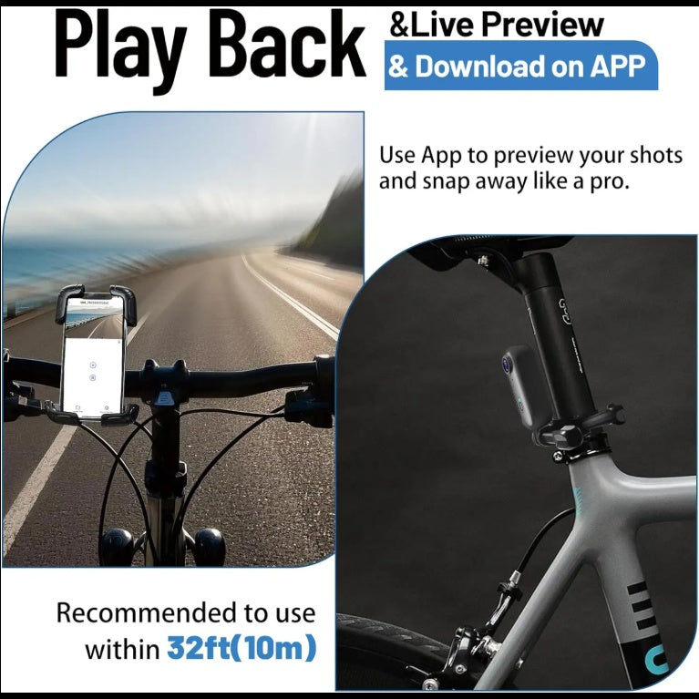 Mini Wearable FHD 1080P Action Camera 128GB