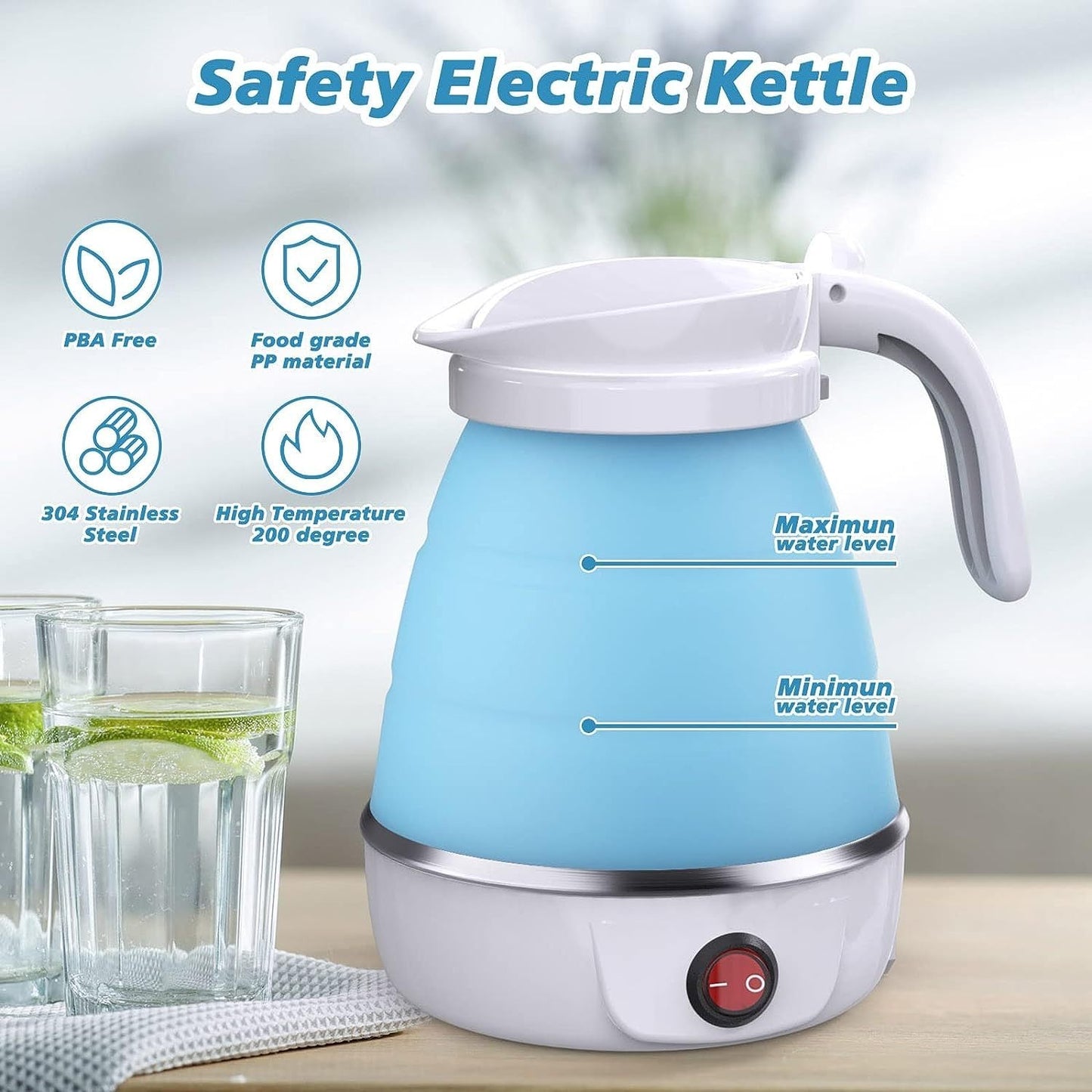 Compact Foldable Electric Kettle