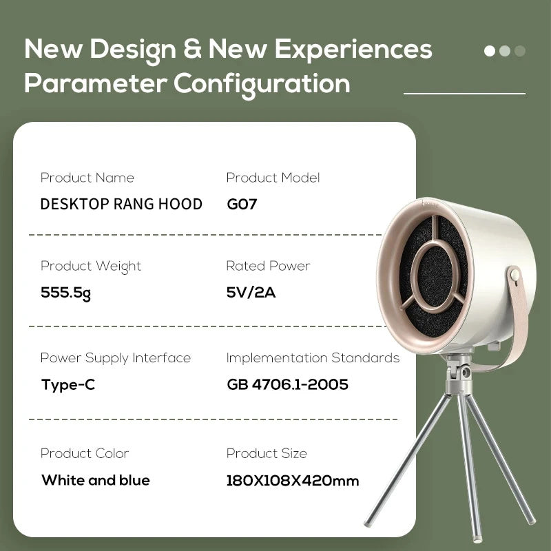 2024 New Portable Desktop Exhaust Fan