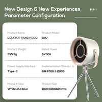 2024 New Portable Desktop Exhaust Fan