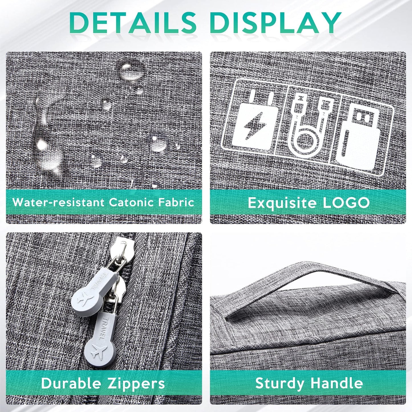 Electronics Organizer Travel Cable Organizer Bag  Case