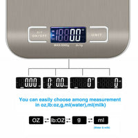 Digital Kitchen Scale – 5KG/11lb Precision Weighing