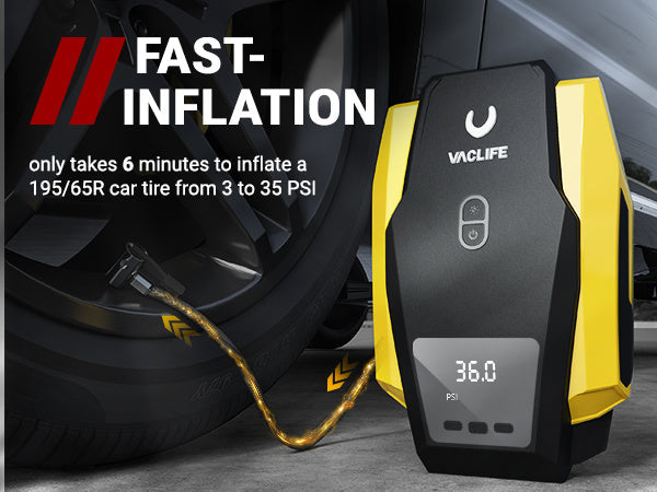 VacLife Air Compressor Tire Inflator