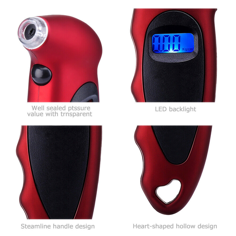 New Digital Tire Pressure Gauge Backlight LCD
